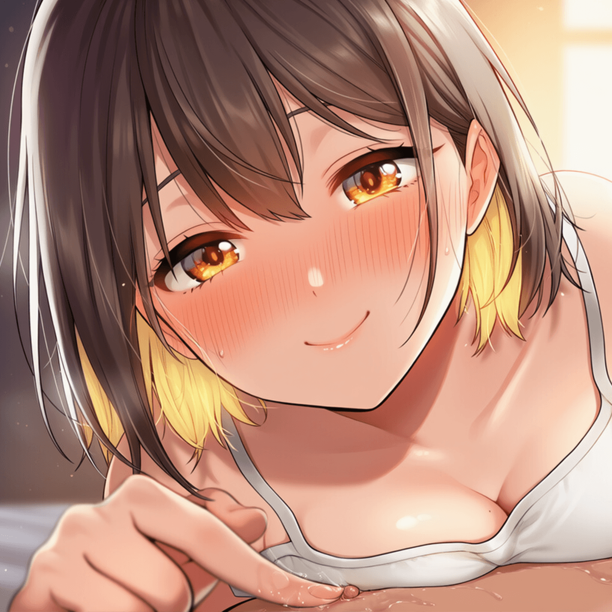 【KU100】男性受け&times;乳首責め&times;潮吹き「親子は孕らませたがり～娘の場合～ちょっぴりSな後輩彼女。ローションガーゼで蕩ける30分」