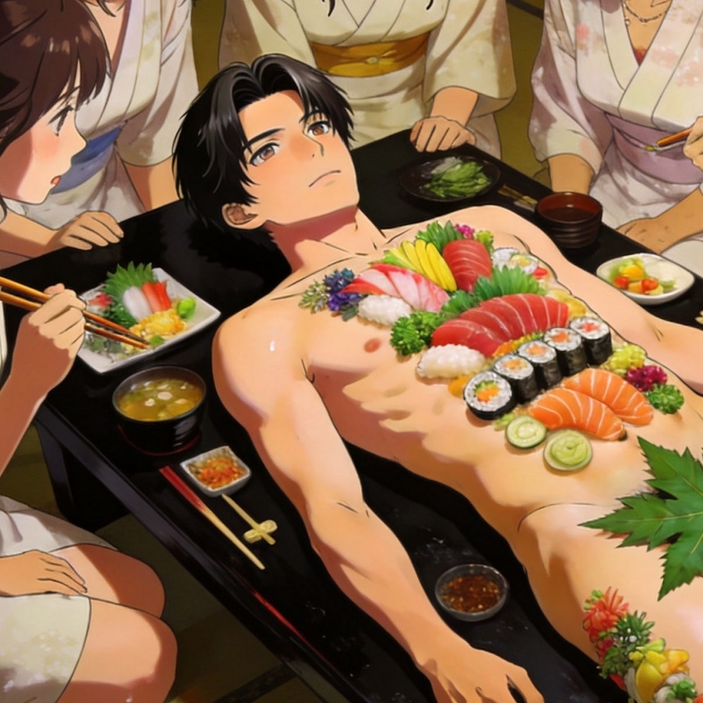 深山旅館の男体盛り～恩返しの代償～