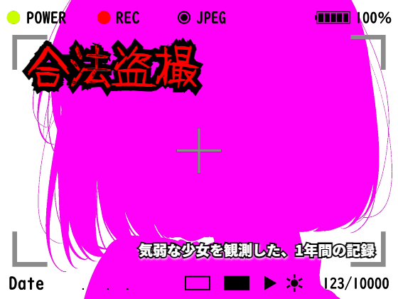 【羞恥体験告白】合法盗撮～気弱な少女を観測した、1年間の記録～（通常版）
