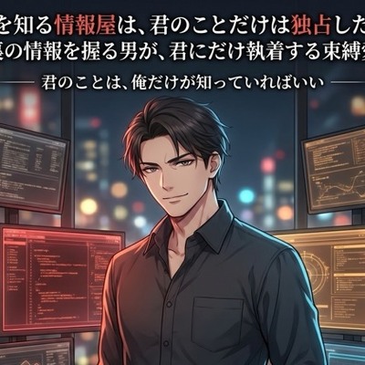 全てを知る情報屋は、君のことだけは独占したい♡〜裏の情報を握る男が、君にだけ執着する束縛愛〜【裏社会/情報屋/束縛/バイノーラル】