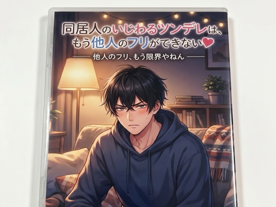 同居人のいじわるツンデレは、もう他人のフリができない♡〜壁の薄い部屋で声を殺して、夜だけ甘い同居人に耳舐め＆生中出しされる〜【関西弁/バイノーラル】