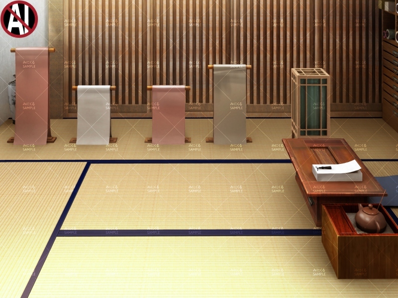 みにくる背景CG素材集『江戸編』part01ブーストパック(質屋・長屋・呉服屋・執務室)