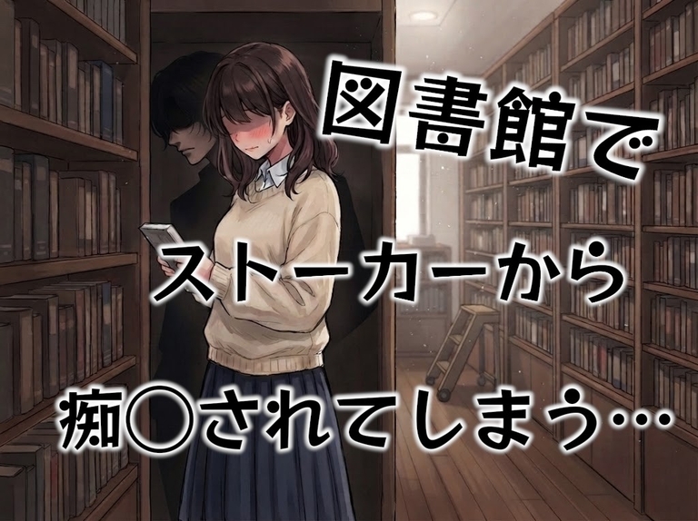 図書館で痴◯されてしまうお姉さん…