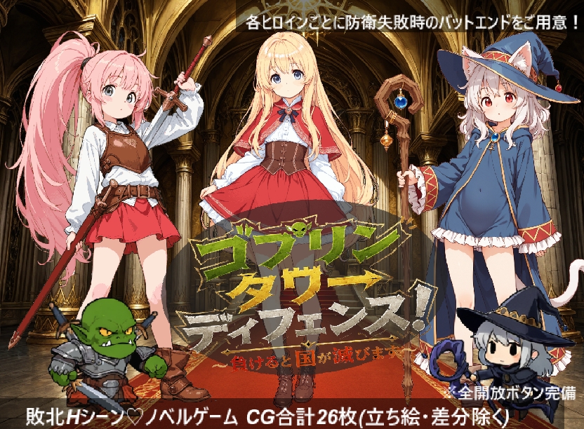 ゴブリンタワーディフェンス！ ～負けると国が滅びます～