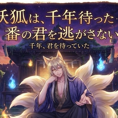 妖狐は、千年待った番の君を逃がさない♡〜長い孤独の果てに出会った運命を、絡め取る溺愛〜【獣人/狐/妖/バイノーラル】