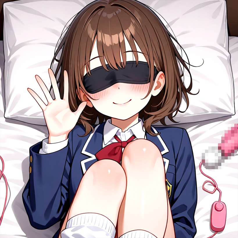 女の子が目隠しバイブで気持ちよくなってるだけのCG集