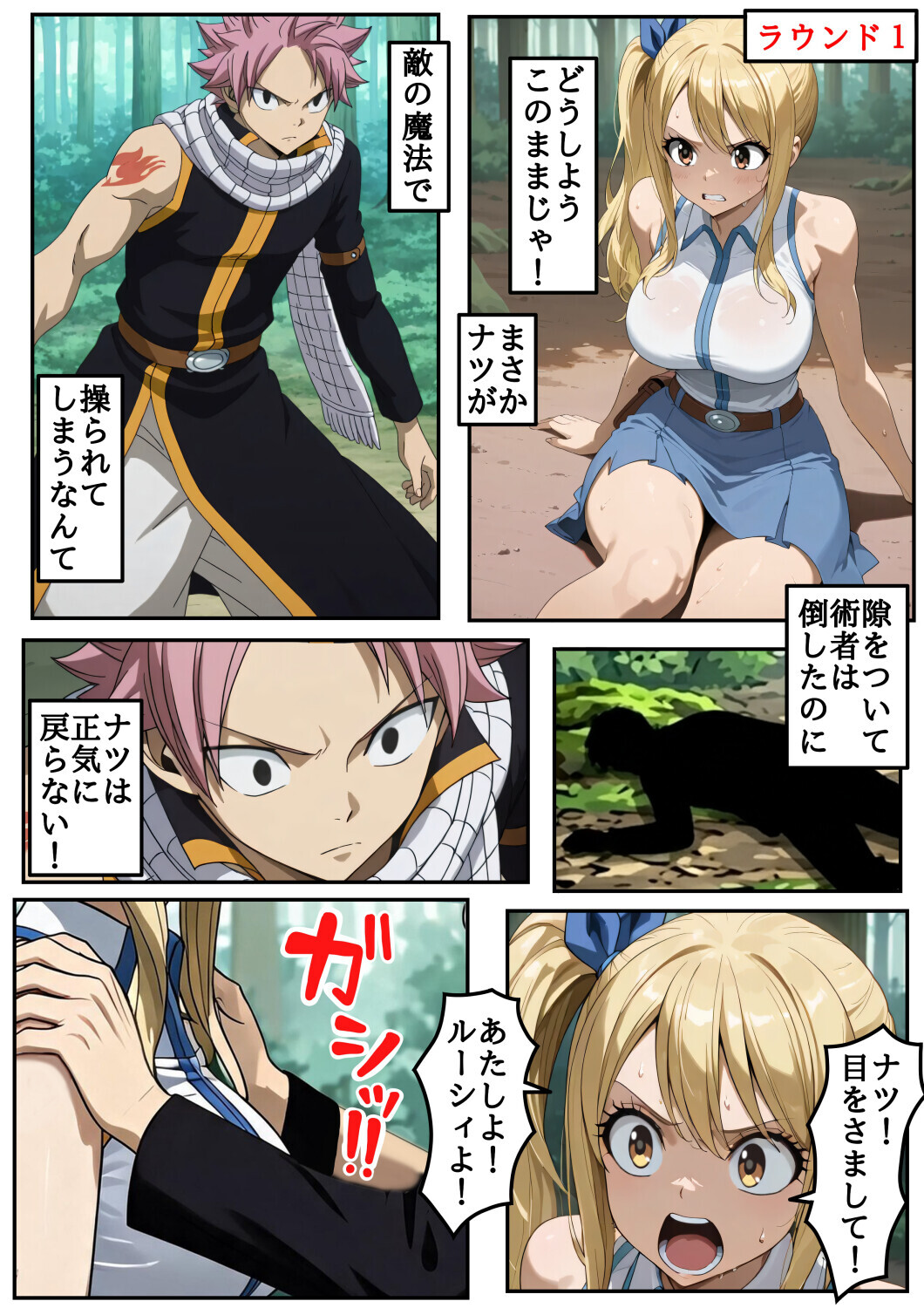 フェ●リーテ●ル】ナ●とルー●ィが欲望を解放する魔法で３ラウンド
