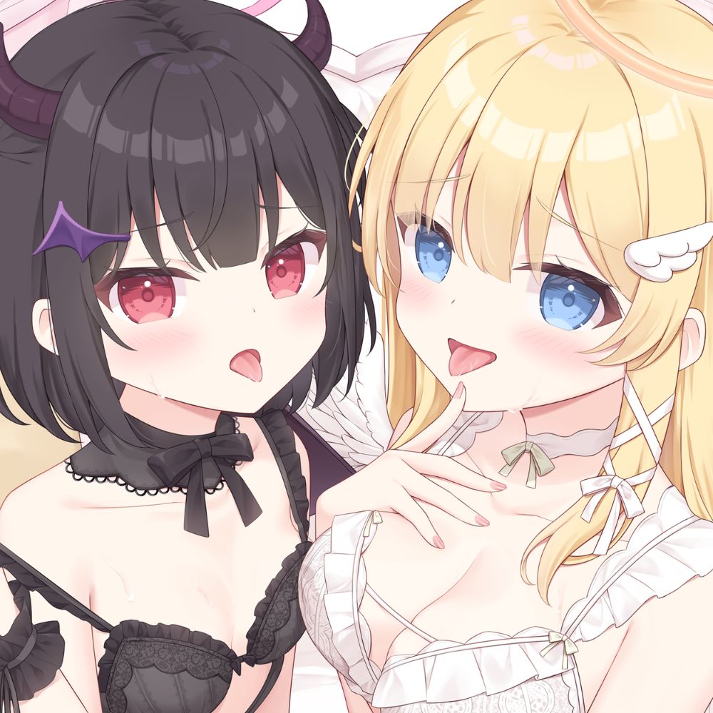 ちっちゃな天使と悪魔のいちゃらぶ同棲生活♡口リまんこ交互に孕ませ♡ぬるぐちゅ求婚えっち【両耳超密着♡KU100】