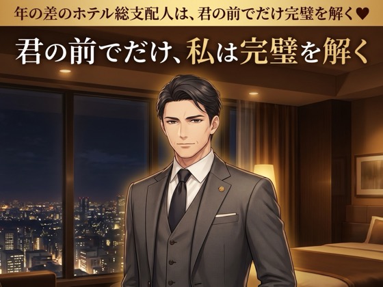 年の差のホテル総支配人は、君の前でだけ完璧を解く♡〜最上階のスイートで、大人の余裕で満たされる年の差溺愛〜【年の差/ホテル/溺愛/バイノーラル】