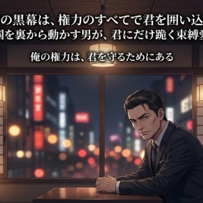 政界を裏から操る黒幕・玄蕃。国を動かす男が君にだけ執着する。「俺の権力は、君を守るためにある」——絶大な力で囲い込み、握った権力のすべてで守ると誓う裏社会の束縛愛。静かで支配的な低音の年上ボイス。