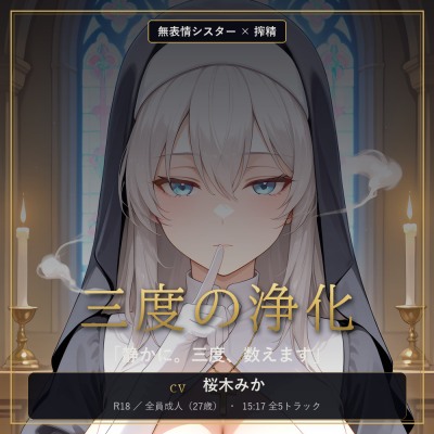 【無表情シスター×搾精】三度、浄化いたします。