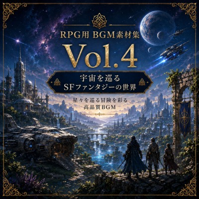 【46曲収録】ゲーム用BGM素材集 Vol.4 | 宇宙を巡るSFファンタジーの世界