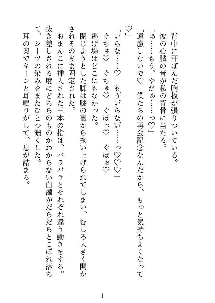 クリオナ狂いの処女ですが、王子様みたいな幼馴染と結ばれることはないと悟って逃げたのに、一年後隣に越してこられて、激重執着わからせえっちでお嫁さんにされました