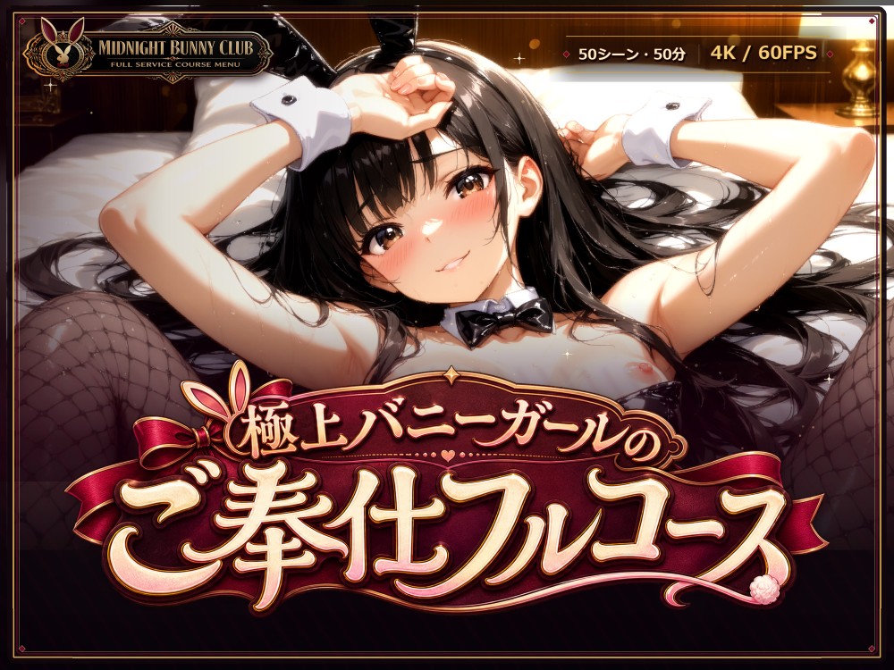 【4K神画質】極上バニーガールのご奉仕フルコース