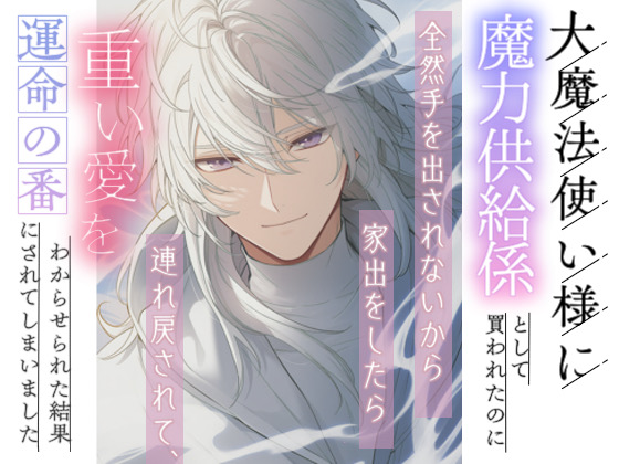 大魔法使い様に魔力供給係として買われたのに全然手を出されないから家出をしたら連れ戻されて、重い愛をわからせられた結果運命の番にされてしまいました