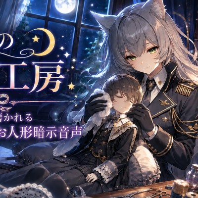 月夜の人形工房。お姉さんに磨かれる秘密のお人形暗示音声