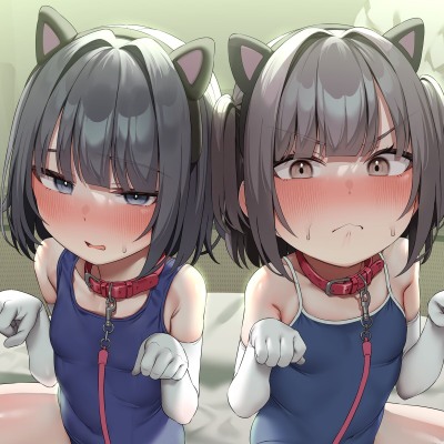 【2周年記念作品♪】彩蝶と花奏はマゾペット～生意気双子わからせ調教♪ オホ声ハメ媚びヤリ放題♪俺だけの雌犬奴隷といちゃ甘ぐちゅパコ種付け交尾～【CG集90P！】