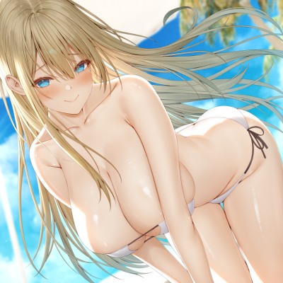 爆乳ビキニの年上の幼馴染は既成事実が作りたい～あなただけのドスケベ豊満ボディで癒されて～【KU100/癒し/2時間】