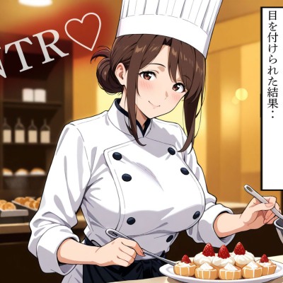 【NTR】一族経営の老舗ホテルで働き始めたパティシエの彼女。オーナーのバカ息子に目を付けられた結果‥