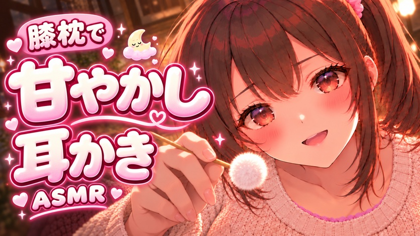 【ASMR】和風メイド耳かき店の女将をやっている彼女が、彼氏のあなたを膝枕でたっぷり甘やかし耳かき♡【オノマトペ】