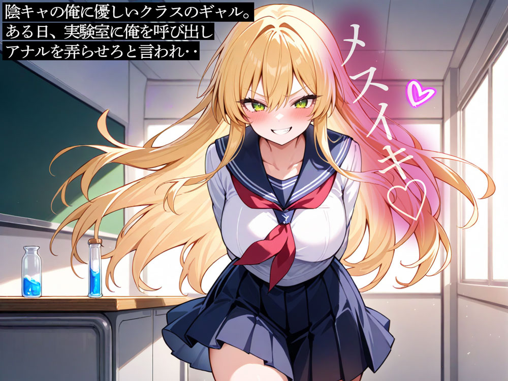 陰キャの俺に優しいクラスのギャル。ある日、実験室に俺を呼び出しアナルを弄らせろと言われ‥