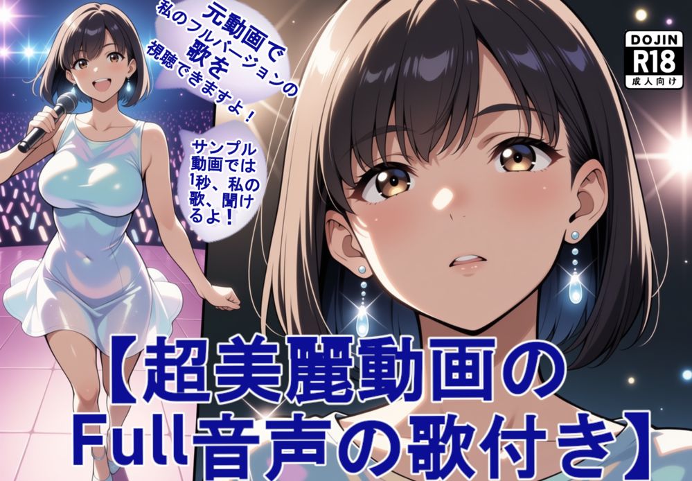 【超美麗動画の歌付き。歌音声付き。】アイドルの歌姫とライブステージでパンツとエッチ(高画質版)