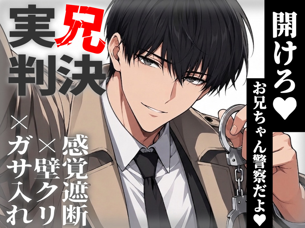 【実兄判決】開けろ♡お兄ちゃん警察だよ♡～感覚遮断壁クリカフェにガサ入れに来た刑事は妹まんこを現行犯逮捕します♡♡♡～