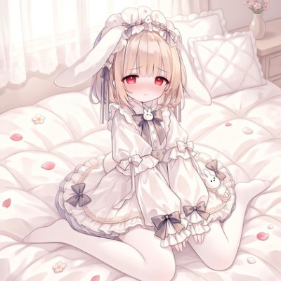 寂しがり屋で甘えん坊な兎耳少女といちゃラブSEX