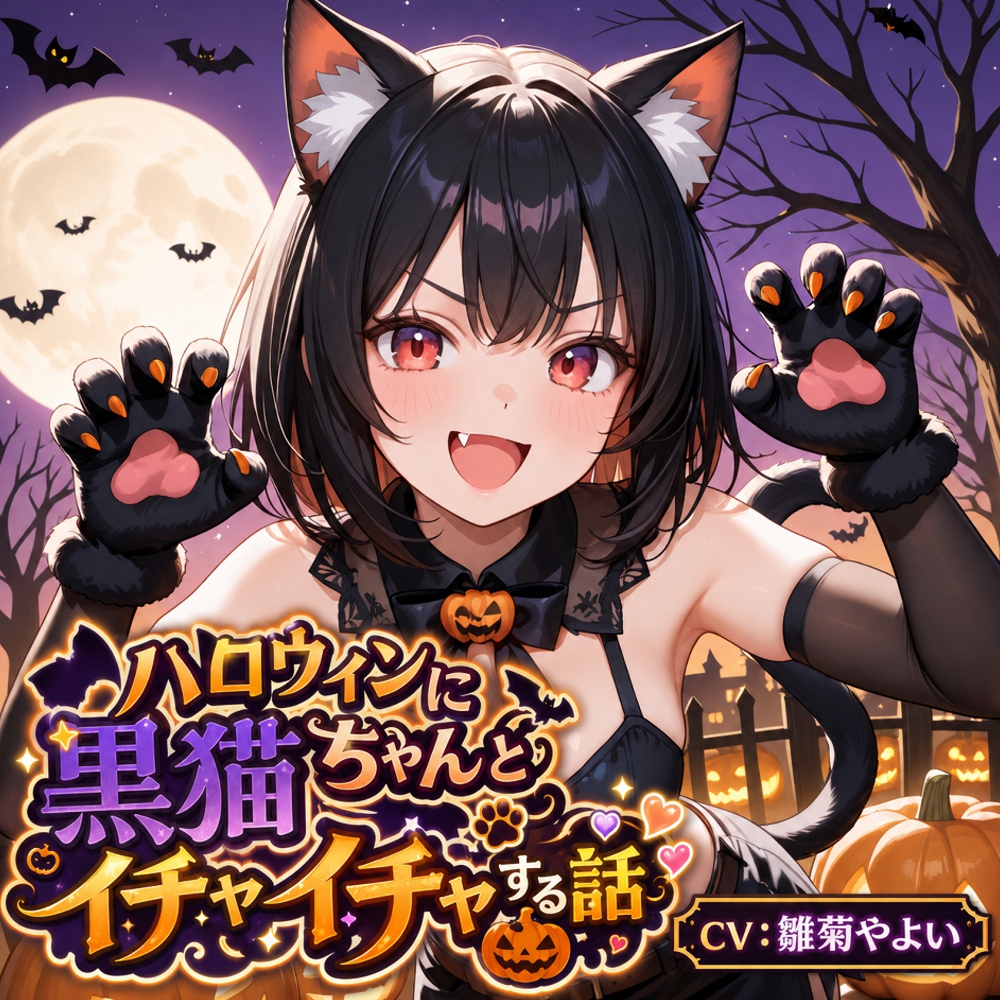 【5～10分でさっくり抜けるシリーズ】ハロウィンに黒猫ちゃんとイチャイチャする話