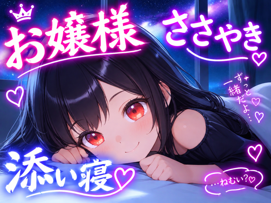 【おかえりなさいませ】不慣れなお嬢様×全肯定 ささやき添い寝ボイス♪【安眠＋癒し＋添い寝】～10月の星空と、ふたりの夜～
