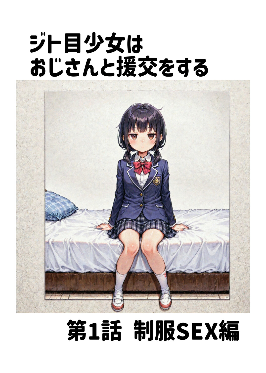 ジト目少女はおじさんと援交をする(第1話:制服セックス編)