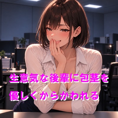 生意気な後輩に包茎を優しくからかわれる