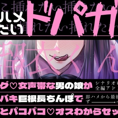 【即ハメから最後までずーと挿入】即ハメしたいドパガキ瑠衣くん～脳バグ♡女声帯な男の娘バキバキ巨根長ちんぽでずーとパコパコ♡オスわからセックス～【シナリオレス】