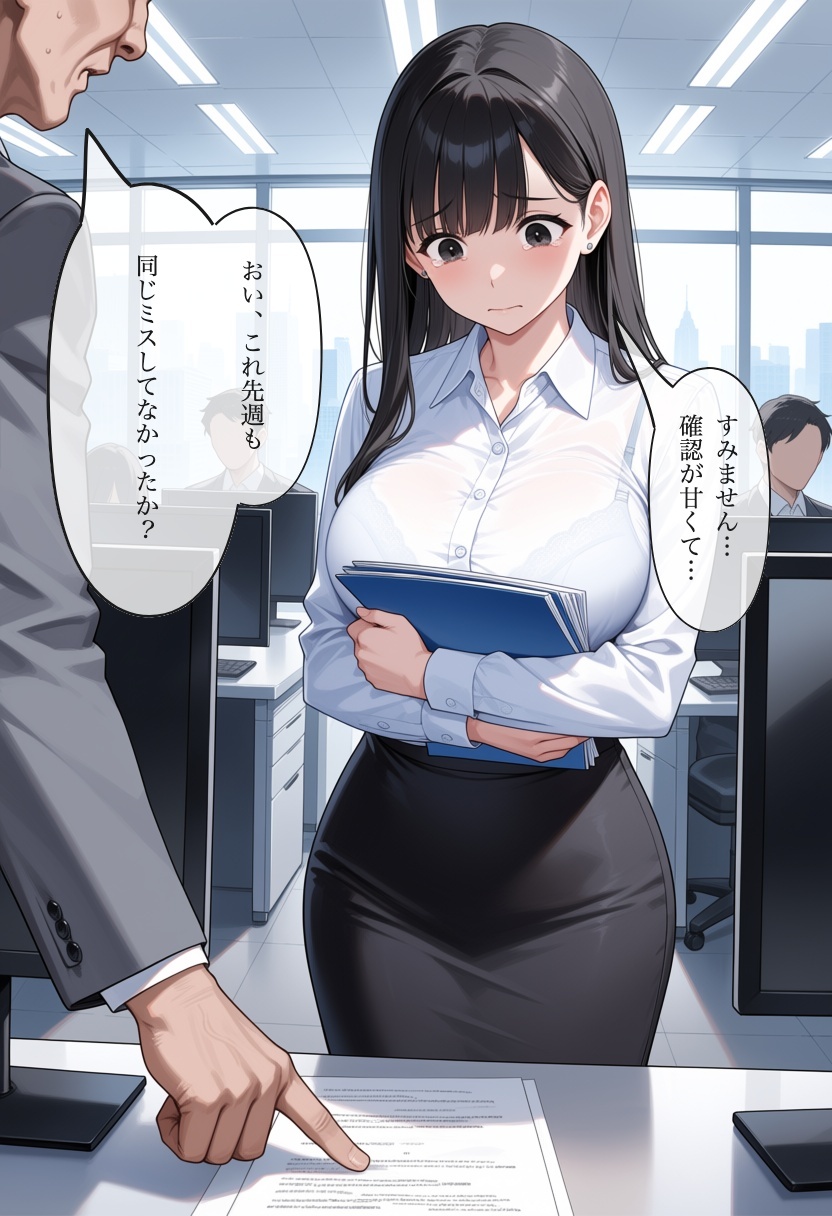 ホロ酔いの新人OLが憧れの先輩に生中出しおねだりする話